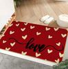 Personality Humor Door Mat With Retro Floral Border And Creative Text Patterns Soft Decorative Entryway Rug For Home Indoor