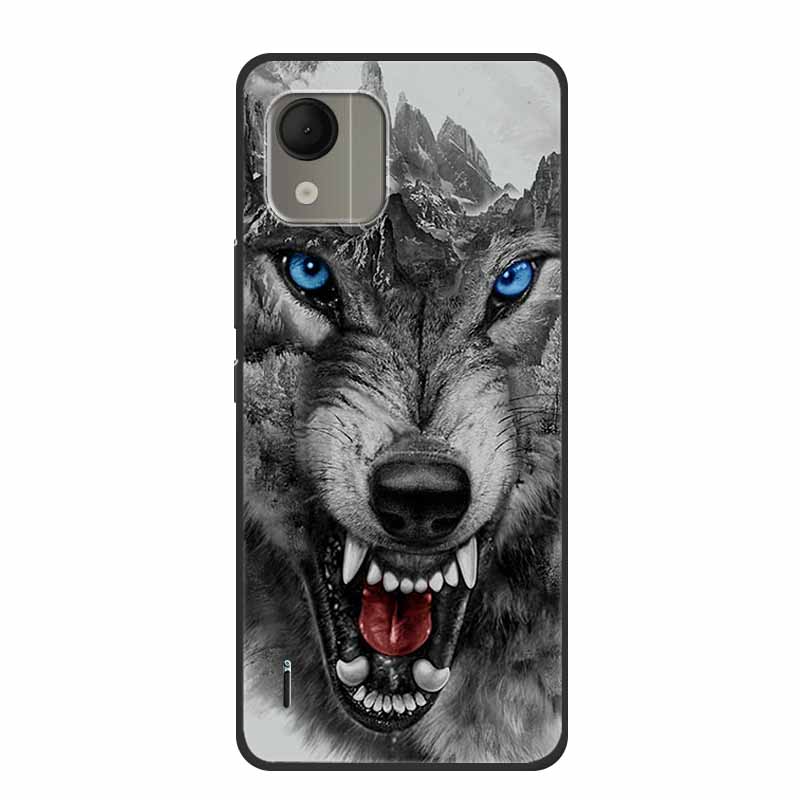 For Nokia C110 4G Case Luxury Silicone Back Cover for NokiaC110 Phone Coque C110 2023 Protector Shockproof Colorful Capas Bumper