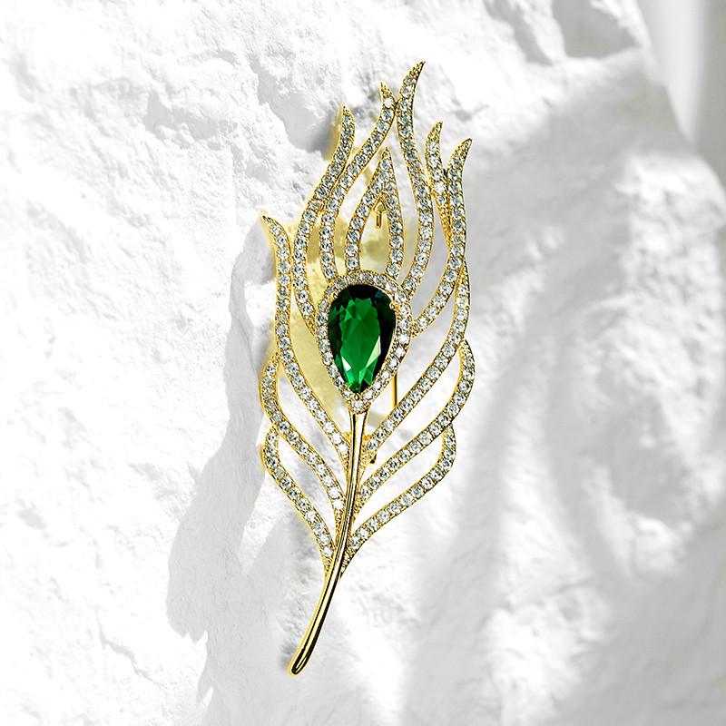 Nordic Style Diamond Women's Brooch - Korean Rhinestone Inlaid Design