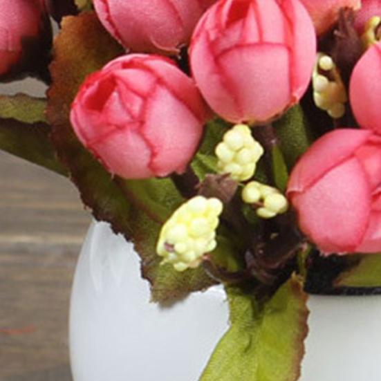 Faux Flower Realistic Looking Anti-fade Beautiful Good Artificial Fake Silk Flowers Wedding Decor for Living Room