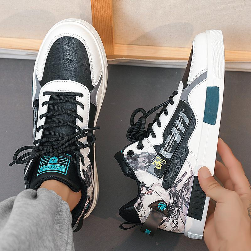 Herren Sportschuhe Lässige Skateboard Schuhe High Top Joggingschuhe Schuhe für Studenten Übergröße
