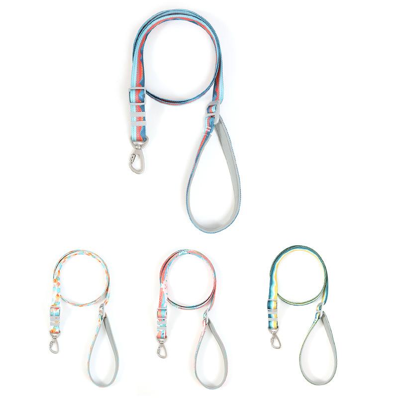 Nylon Dog Leashes Pet Dogs Chain Traction Rope Leads for Running Free Hands Rope Chain for Small Large Dogs