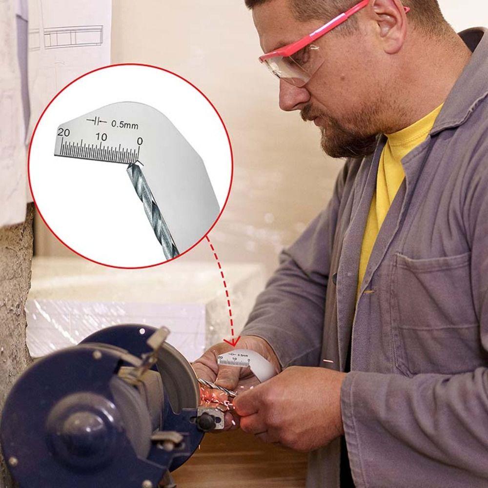 Measuring Drill Template Gauge Gauging Grinding Center Gauge Drill Bits Angle Gage  Measure Tool