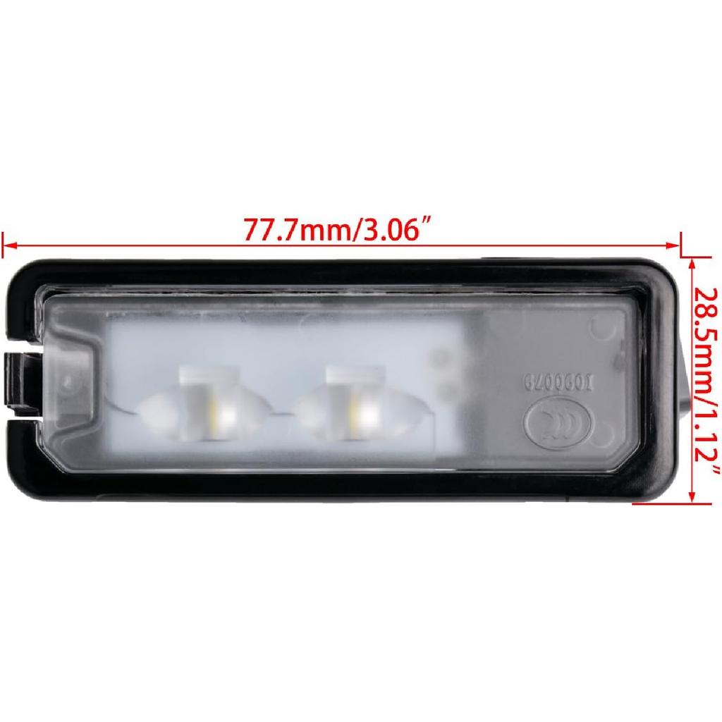 DC12V White Car LED License Plate Light Used For VW/Golf MK4 MK6 MK7/Porsche/Polo AW 6R/Passat B7 CC Scirocco 35D 943 021 Universally Led Driving