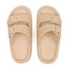 2025 Thick-Soled Double Buckle EVA Sandals: Step-On-Comfort for Couples, Women, Indoor/Outdoor Use