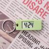 Mini Electronic Clock Keychain Digital Led Time Display Student Rectangle Watch Portable Wall Clock Keyring For Bag Backpack