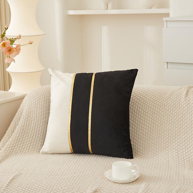 Elegant Sofa Pillowcase Party Atmosphere Pillow Cover Velvet Pillow Cover  for Room Sofa Decor Soft Solid Dyed for Bed