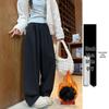 Women's Tencel Ice Silk High-Waist Summer Jeans - 2025 New, Thin, Straight, Elastic Waist, Narrow & Wide Leg Options