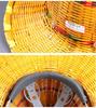 Bamboo Weave Safety Helmet - Large Brim, Breathable Summer Hat for Construction, Factory, Mine, Dock, Railway, and High-Altitude Work