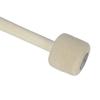 Wooden Bass Drum Sticks Wool Felt Head Durable Log Snare for Drum Percussion Instrument