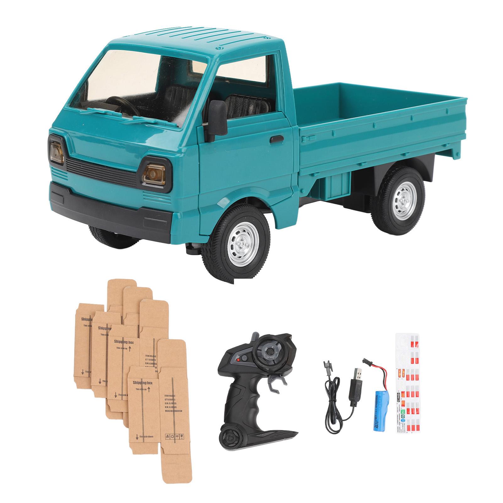 

Игрушечный городской грузовик с дистанционным управлением, игрушечный грузовик с двумя открытыми дверями, игрушечный городской автомобиль со светом и звуком зелёный