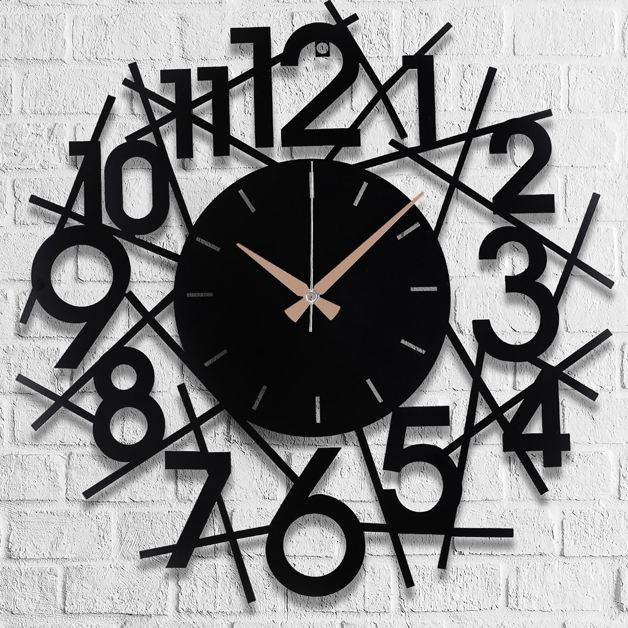 

Часы настенные Lienal Metal Black 50x50cm