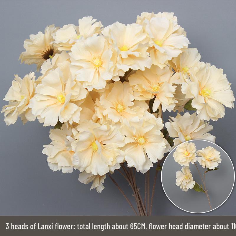 Champagne Silk Flower Wedding Decor - Artificial Ceiling & Aisle Floristry Elements