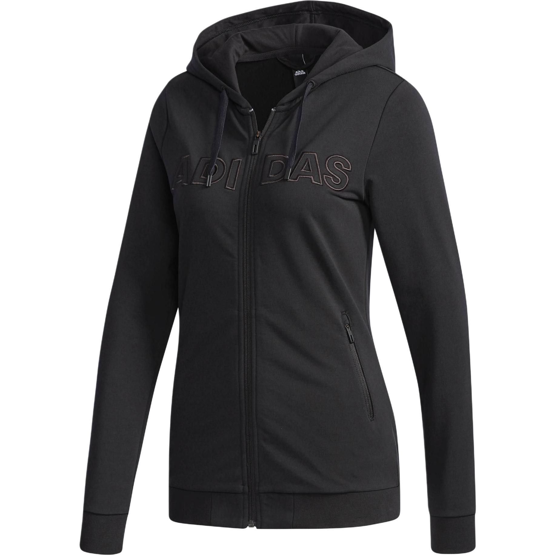 

Adidas Письмо Спорт Удобный Повседневный Толстовка с Длинным Рукавом Женские толстовки Черный DM7328 L