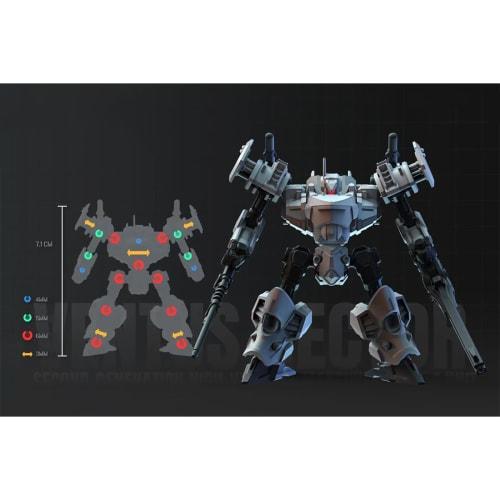 HiPlay Chief Continent 1/60 Scale Wind Beacon Platoon VENTUS VECTOR White/Gray Version Pre-Colored Plastic Model Kit