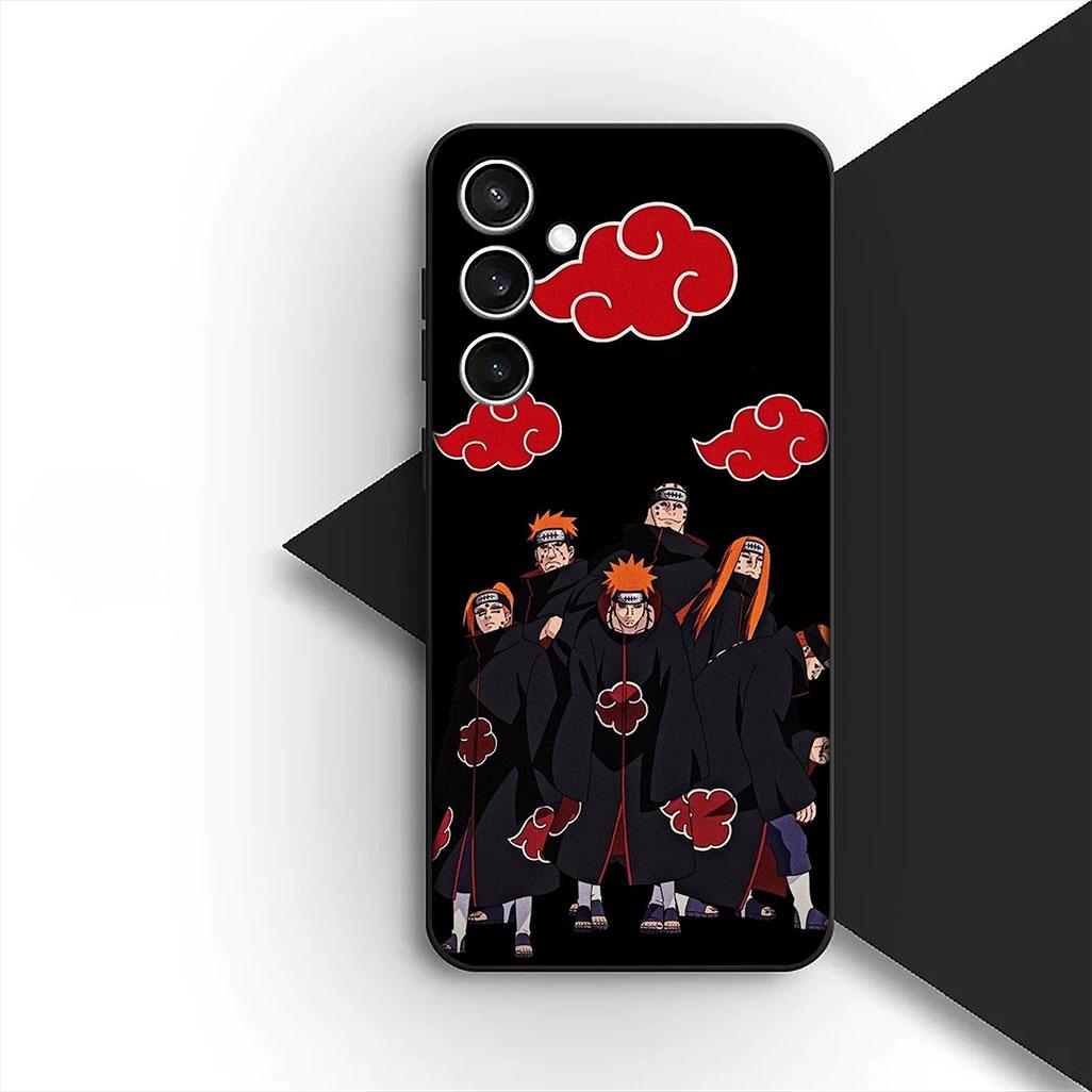 

Soft Cover for Samsung Galaxy S24 S25 S23 FE Ultra Plus S7 Edge S25+ S23+ A56 5G Casing Phone Case konan Akatsuki Pain Narutos Galaxy S24+
