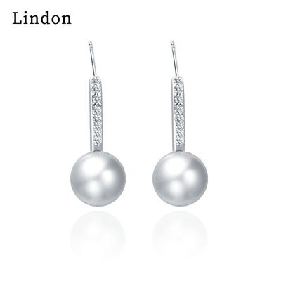 Lindon – boucles d'oreilles en alliage de cuivre et Zircon pour femmes, cadeaux de fête de mariage