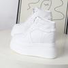Fashion Fashion Sneakers White Chunky Platform Wedge Shoes 2025 Designers 12cm Height Increased Woman Sports Casual Shoe Tennis Female