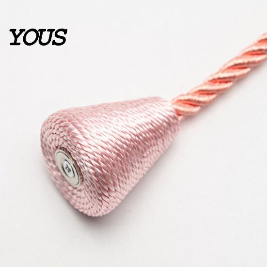 Curtain Holder Without Hooks 1Pc Magnetic Cone Tieback, Ends Twist Rope Wall Damage Free Tie Holder, Decorative Draperies for Living Room Bedroom