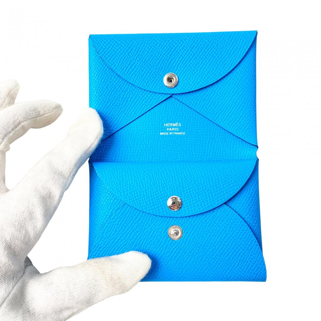 Used HERMESCoin Case Blue Women