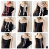 Lace Scarf for Women Long Skinny Belt Necktie Neck Scarf Girls Photo Props Long Neckerchief Skinny Scarf Necktie