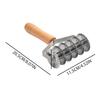 Wooden handle stainless steel mesh knife, pizza cake lace interface knife, six-wheel pizza roller knife baking tool