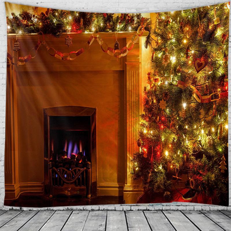 Christmas Tapestry Christmas Party Wall Tapestry Christmas Bedroom Dormitory Bar Party Decoration Tapestry