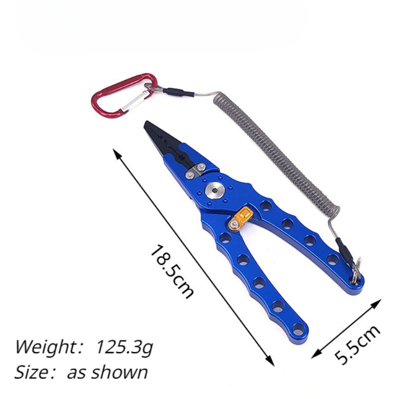 Aluminum Alloy Lure Pliers Controller Upper Ring Open Loop Cut Wire Clamp with Lock Fishing Clamp Fishing Tool