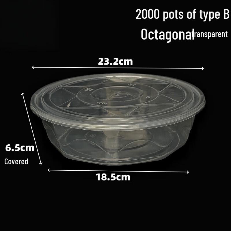 

MOLUONA Disposable Round Food Containers with Lids