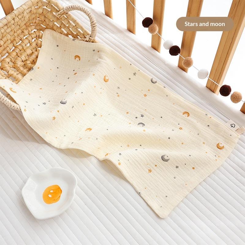 25X50Cm Baby Six-Layer Pure Cotton Gauze Small Towel Face Towel Square Towel Mouth Towel Baby Washcloth