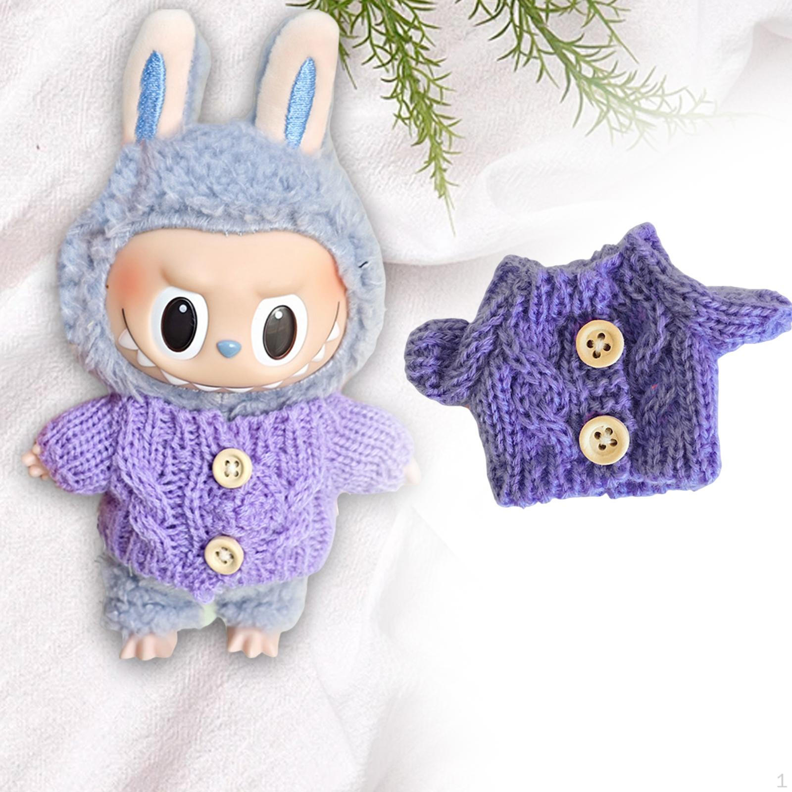 

17 см Подвеска Кукольная Одежда Свитер, Аксессуары для Одежды фиолетовый