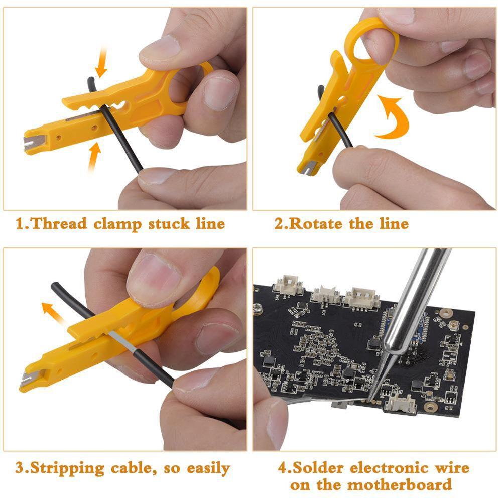 220V 60W Soldering Iron Kit Adjustable Temperature 15 in 1 Tool Set With Soldering Iron EU Plug