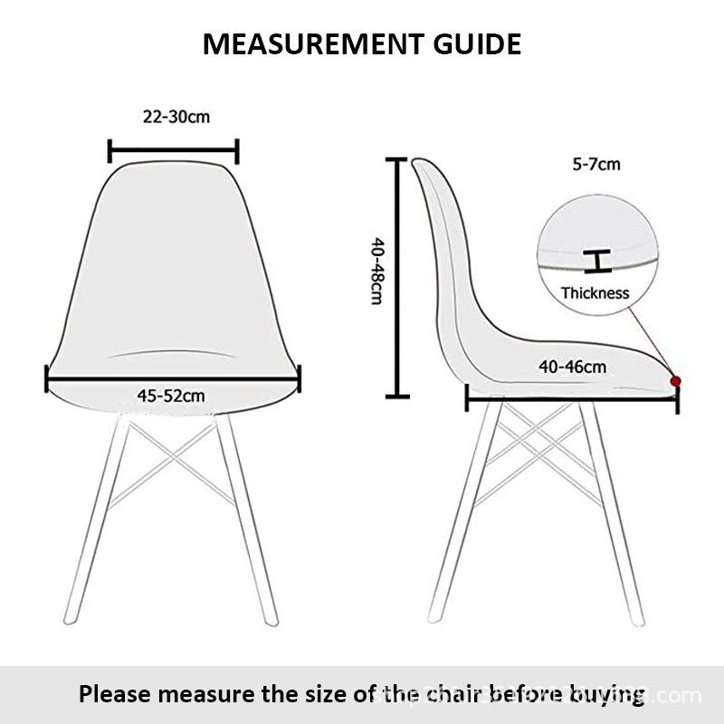 Verstellbarer Spandex Schalenstuhlbezug für Küche Runder Sitz Stuhlschutzhülle 2025 Sild Weiche Sommer Kühle Stuhlbezüge