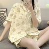 Pigiama Cartoon Chiikawa Xiaohachi Donna Estivo Manica Corta Pantaloncini Studente Carino Dolce Usaki Pois