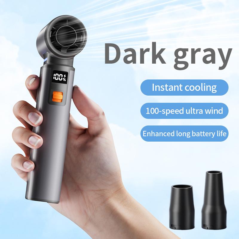 F1 Mini Violent Turbofan Dust Removal Snow Blowing Camping Outdoor USB Charging 130000 RPM High Speed Handheld Fan.