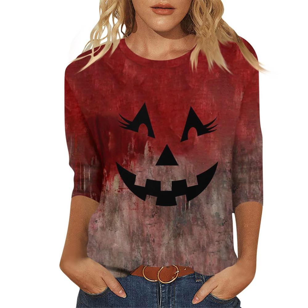 2024 Summer New Style New Women's Halloween Printed Slim Body Garment