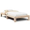 VidaXL Bed Frames Without Mattress 75x190 Cm Solid Pine Wood, Bedroom Furniture, Bed Base, Wooden Bed, Bed, Bed 855340