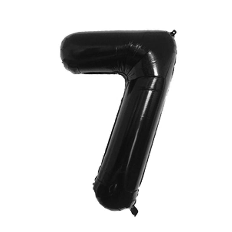 Small Digital Balloon 16-Inch Us Version Of Thin Body Decoration Birthday Party Aluminum Film Balloon Digital Balloon