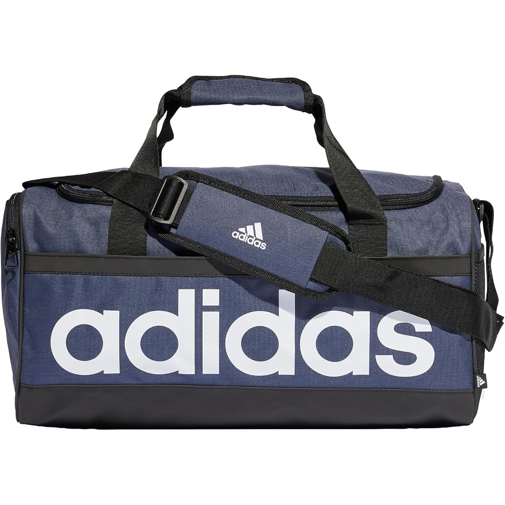 adidas Essentials Linear Duffle Bag, Shanav/Black/White, One Size, Duffle Bag