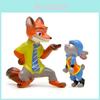 Zootopia Nick Judy Resinfiguren Mini Modell Ornamente für Schreibtischdeko und zum Verschenken