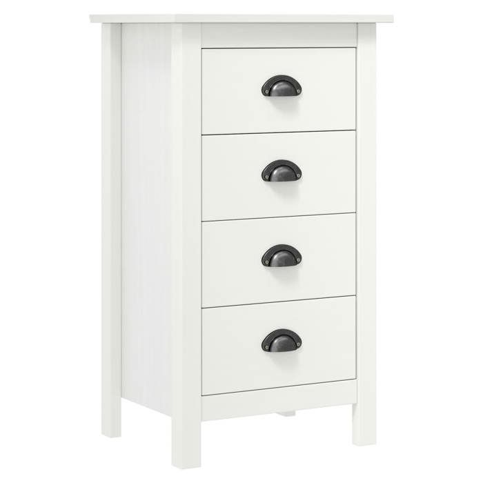 VidaXL Buffet Commode Sideboard with 4 Drawers Storage Furniture Side Cabinet Storage Cabinet White 46x35x80 Cm 288912