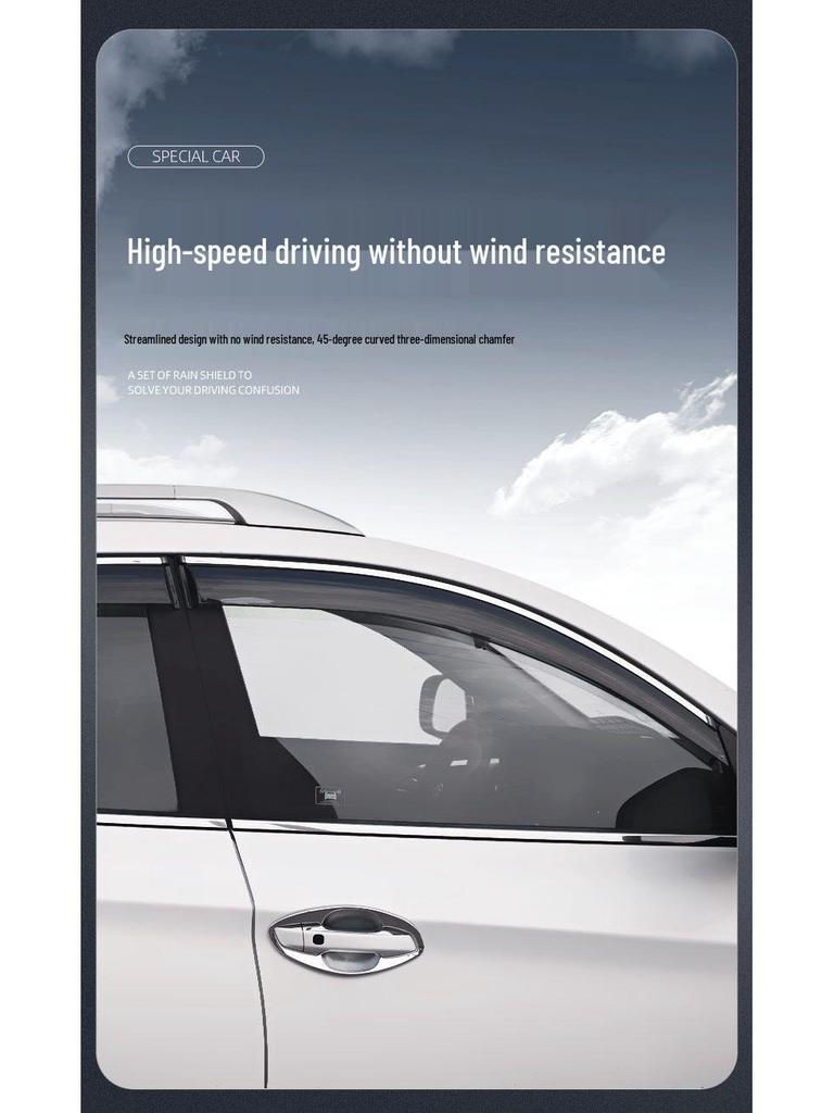 Isuzu D-MAX Regen- und Windabweiser: Dicke Fensterheber für starken Regen, Individuelle Modifikationszubehörteile