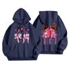 Unisex Casual Letter Print Hoodie Long Sleeve Loose Fit Sweatshirt for Men and Women