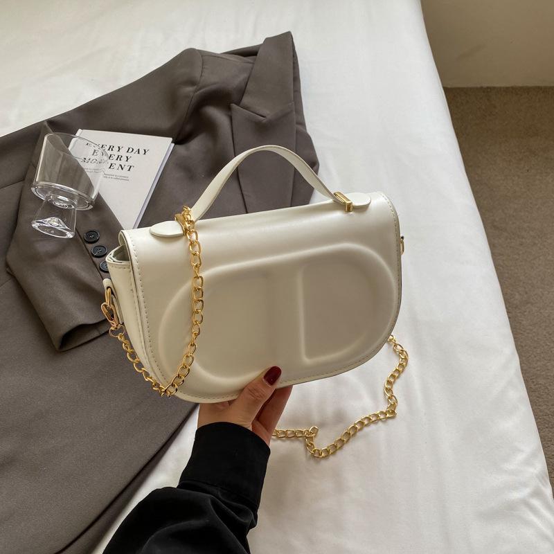 Bag Crossbody Women's Bag New Summer Textured Shoulder Bag Niche Design Chain Retro Square Bag