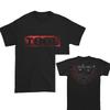 Tool Shaded Box Triple Face Casual TShirt Mens and Womens Luxury Brand Top