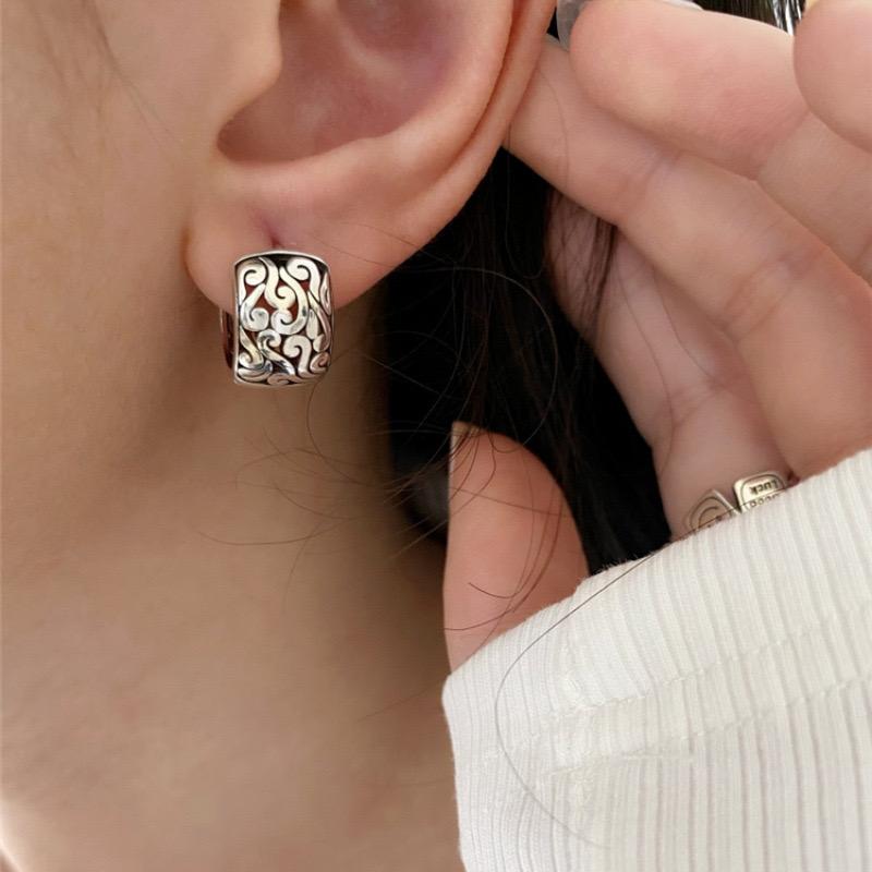 Xiaomi BF CLUB 925 Sterling Silver Earrings For Women Trendy Simple Retro Earring Jewelry Prevent Allergy Party Accessories