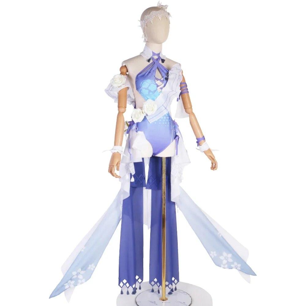 Game Raiden Mei Cosplay Costume Anime Game  Impact 3 Costume Sweet Nifty Lovely Dress Halloween Party Role Play Clothes