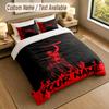 3Pcs Bedding Set Custom Name Text, 1 Sheet 2 Pillowcases Home Bed DecorEvil Dead Ash Williams