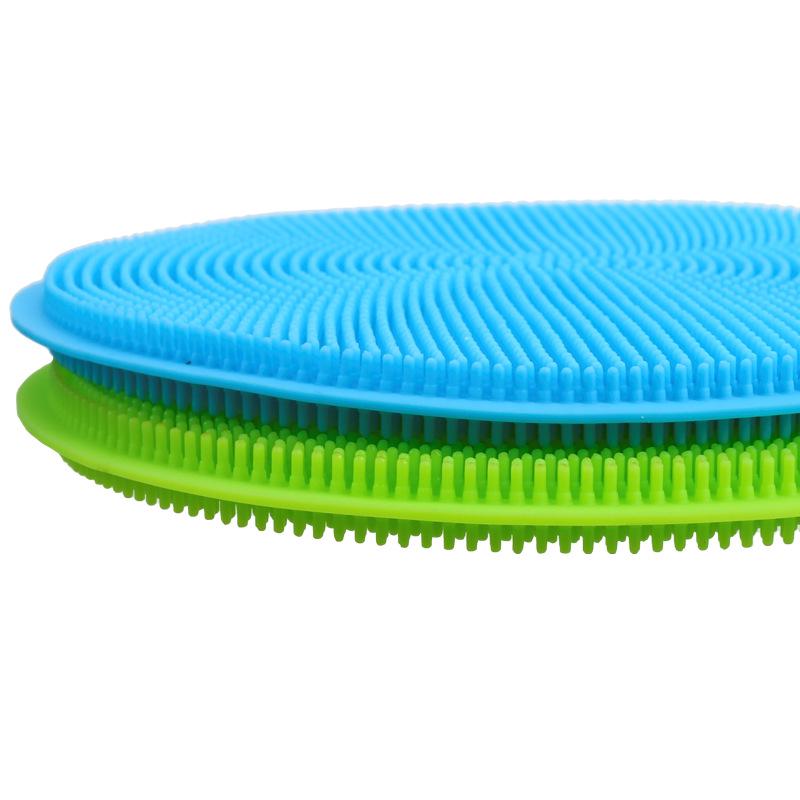 Aisenka Thickened Silicone Dishwashing Brush & Scouring Pad