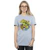 DC Comics Womens/Ladies Teen Titans Go Waffle Mania Cotton Boyfriend T-Shirt